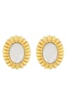 Shop_Zariin_Gold Plated Sunny Getaway Stud Earrings _at_Aza_Fashions