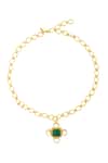 Shop_Zariin_Gold Plated Cruise Therapy Pendant Necklace _at_Aza_Fashions