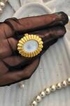 Buy_Zariin_Gold Plated Sunny Getaway Ring _at_Aza_Fashions