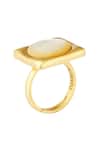 Zariin_Gold Plated Adjustable Live It Up Ring _Online_at_Aza_Fashions