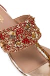 Buy 5elements Red Sequins Charmy Heel With Gold Buy_5elements_Red Sequins Charmy Heel With Gold