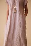 Buy_BUNKA_Beige Cotton Lace Round Neck Delna Designer Kurta 