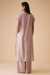 Shop_BUNKA_Beige Cotton Delna Palazzo Pants _at_Aza_Fashions