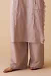 Buy_BUNKA_Beige Cotton Delna Palazzo Pants _Online_at_Aza_Fashions
