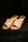 Shop_Miraki_Pink Colorful Brocade Ethnic Mules _at_Aza_Fashions