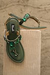 Miraki_Green Stones Embellished Heels _Online_at_Aza_Fashions