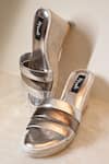 Shop_Miraki_Silver Slip-on Metallic Wedges _at_Aza_Fashions