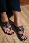 Buy_Miraki_Brown Printed Slide In Flats _at_Aza_Fashions