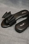 Buy_Miraki_Black Double Bow Flats _Online_at_Aza_Fashions
