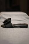 Miraki_Black Double Bow Flats _at_Aza_Fashions