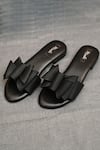 Miraki_Black Double Bow Flats _Online_at_Aza_Fashions