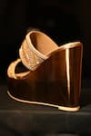 Miraki_Gold Beads Dual Strap Handwork Wedges _Online