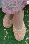 Buy_Vaidaan_Pink Rosy Embellished Jutti _Online_at_Aza_Fashions