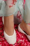 Buy_Vaidaan_White Pearl Embellished Elsa Jutti _at_Aza_Fashions