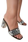 Buy_Vaidaan_Black Pearls, Beads Designer Affagato Heels _at_Aza_Fashions