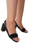 Buy_Vaidaan_Black Pearls, Beads Embellished Heels _at_Aza_Fashions