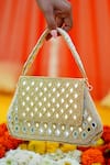 Shop_Vaidaan_Gold Mirrors, Beads Designer Umika Clutch Bag _Online_at_Aza_Fashions