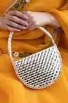 Buy_Vaidaan_Gold Faux Leather Clutch Bag _Online_at_Aza_Fashions