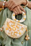 Buy_Vaidaan_Orange Beads Designer Clutch _at_Aza_Fashions
