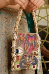 Buy_Vaidaan_Beige Pearls Manorma Designer Handbag _at_Aza_Fashions