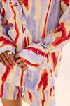 Buy_ZiP by Payal & Zinal_Multi Color Cotton, Linen Collared Hazy Hue Shirt And Shorts Set _Online_at_Aza_Fashions