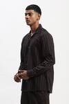Buy Abraham And Thakore Black Cotton Engineered Dual Woven Casual Shirt Online at Aza Fashions Buy_Abraham And Thakore_Black Cotton Engineered Dual Woven Casual Shirt _Online_at_Aza_Fashions