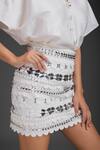 Buy_Deepika Arora_White Taffeta V-neck Top And Skirt Set _Online_at_Aza_Fashions