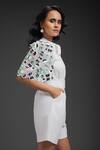 Buy_Deepika Arora_White Collared Designer Playsuit With Belt 