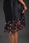 Buy_Deepika Arora_Black Taffeta V-neck Designer Dress 