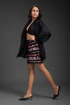 Buy_Deepika Arora_Black Crepe Sequins Designer Rozella Skirt _Online_at_Aza_Fashions