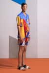 Buy_Nautanky_Multi Color Cotton, Linen China Town Shirt With Shorts _Online_at_Aza_Fashions