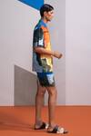 Shop_Nautanky_Multi Color Cotton, Linen House Print Shirt And Shorts Set _Online_at_Aza_Fashions