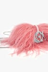 Outhouse_Pink Rhinestones The Scarlet Minivet Clutch _Online_at_Aza_Fashions