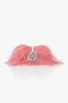 Shop_Outhouse_Pink Rhinestones The Scarlet Minivet Clutch _Online_at_Aza_Fashions