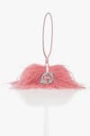 Outhouse_Pink Rhinestones The Scarlet Minivet Clutch _at_Aza_Fashions