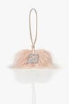 Shop_Outhouse_Pink Pearl Feathered Clutch _at_Aza_Fashions