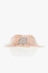 Outhouse_Pink Pearl Feathered Clutch _Online_at_Aza_Fashions