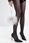 Buy_Outhouse_Pink Pearl Feathered Clutch _at_Aza_Fashions