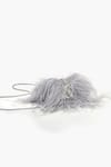 Shop_Outhouse_Silver Feathers Designer Grey Clutch _Online_at_Aza_Fashions