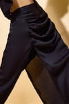 Buy_Echostudio_Black Satin Noir Draped Pant _Online_at_Aza_Fashions