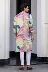 Shop_JUHI BENGANI_Multi Color Organza, Cotton Embroidery Printed Kurta Set _at_Aza_Fashions