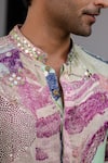 JUHI BENGANI_Multi Color Organza, Cotton Embroidery Printed Kurta Set _Online