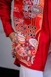 JUHI BENGANI_Multi Color Silk, Cotton, Organza Sequins, Embroidery Designer Nehru Jacket Set _Online