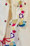 Rage Attire-Sweta Saria_Ivory Silk Tassels, Embroidery Birdcage Lehenga Set _Online_at_Aza_Fashions