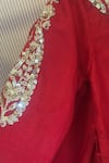 Shop_Rage Attire-Sweta Saria_Red Net Embroidery, Sequins Designer Paijali Lehenga Set _Online_at_Aza_Fashions