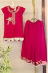 Buy_Rage Attire-Sweta Saria_Red Zari Bird Zardozi Kurta Set _at_Aza_Fashions