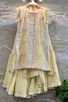 Buy_Rage Attire-Sweta Saria_Yellow Mirrors, Embroidery Kurta Set _at_Aza_Fashions