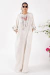 Shop_Nikasha_Cream Cotton Embroidery Chilly Jumpsuit _Online_at_Aza_Fashions