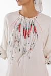 Nikasha_Cream Cotton Embroidery Chilly Jumpsuit _at_Aza_Fashions