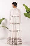 Shop_Nikasha_Off White Cotton Embroidery High Neck Chilly Maxi Dress _at_Aza_Fashions